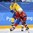 GANGNEUNG, SOUTH KOREA - FEBRUARY 15: Norway's Patrick Thoresen #41 skates with the puck while Sweden's Dennis Everberg #18 defends during preliminary round action at the PyeongChang 2018 Olympic Winter Games. (Photo by Andre Ringuette/HHOF-IIHF Images)

